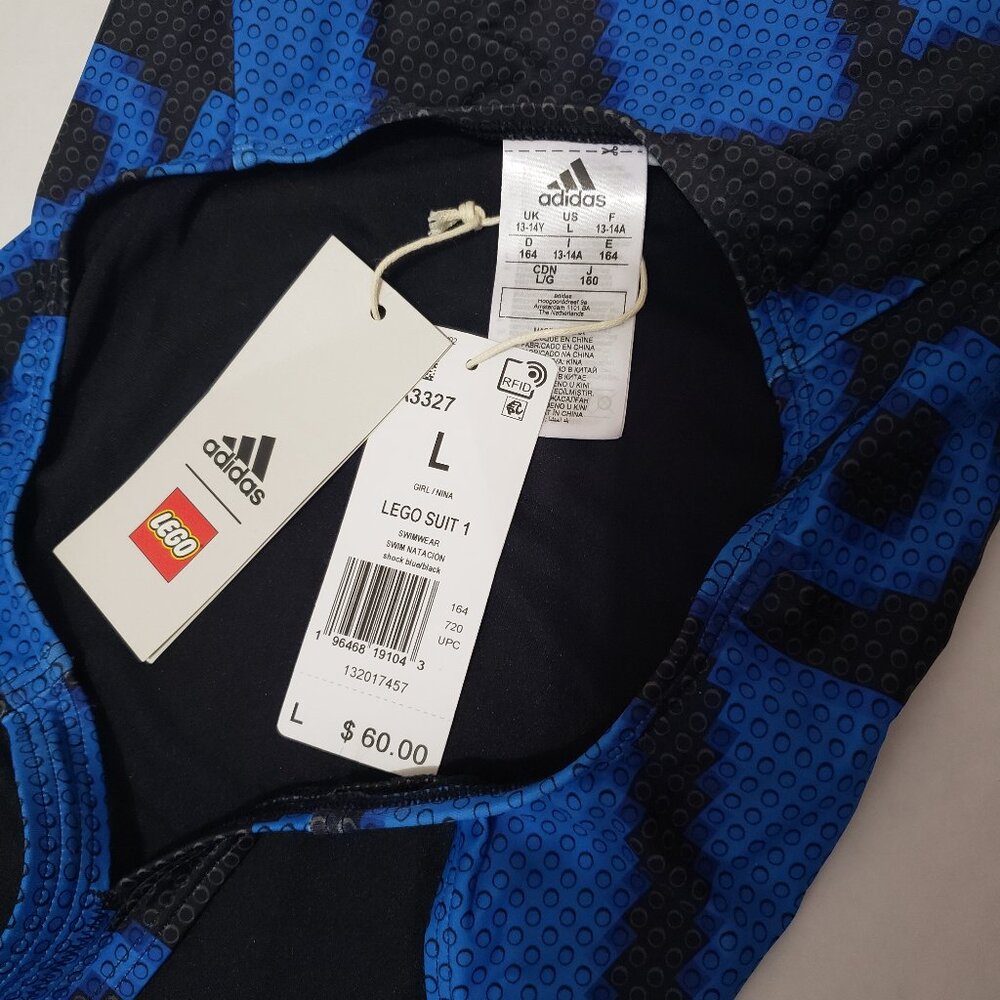 NWT Adidas Lego Girls Swimsuit - Picture 3 of 4